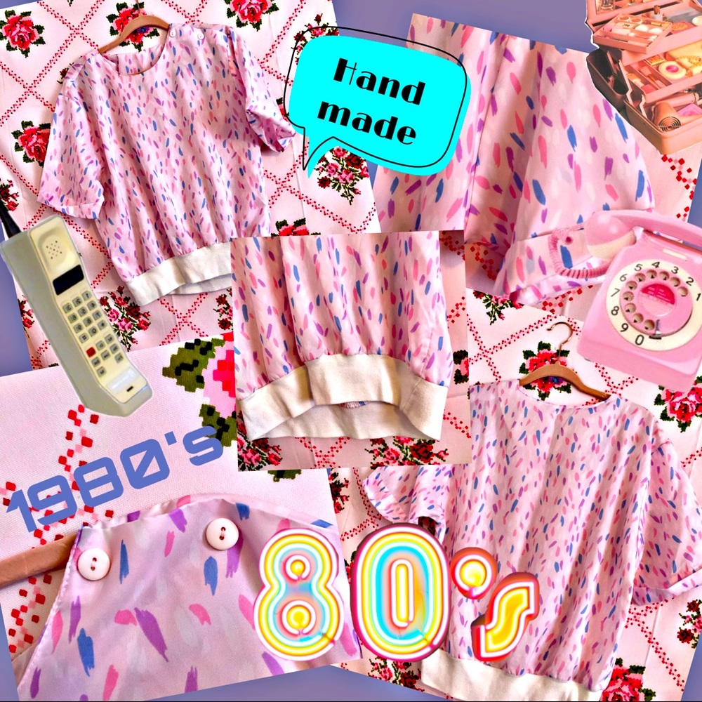 Vintage 1980s pastel shirt